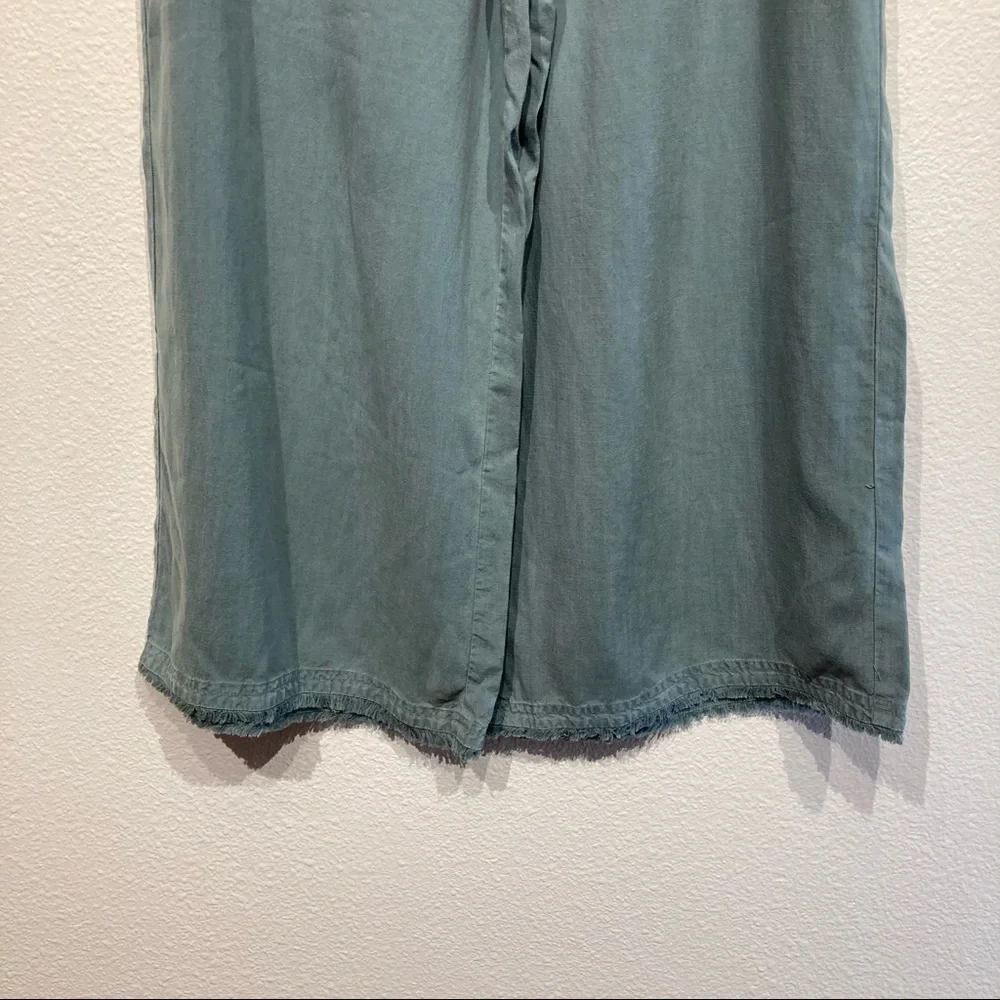Cloth & Stone cropped wide leg pants with paper bag waist_4